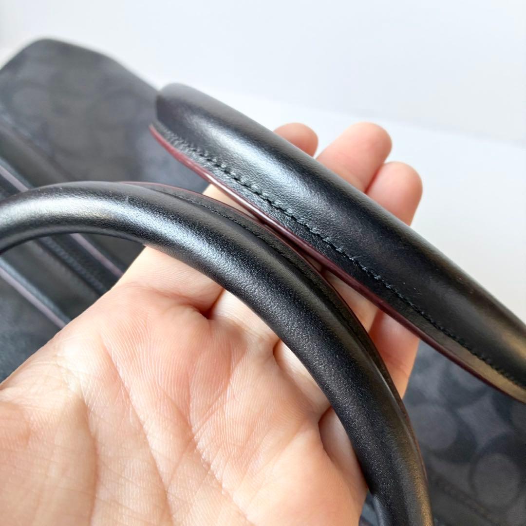 【ほぼ新品】COACH メンズ ボストン トレッカー ベンチュラー 黒