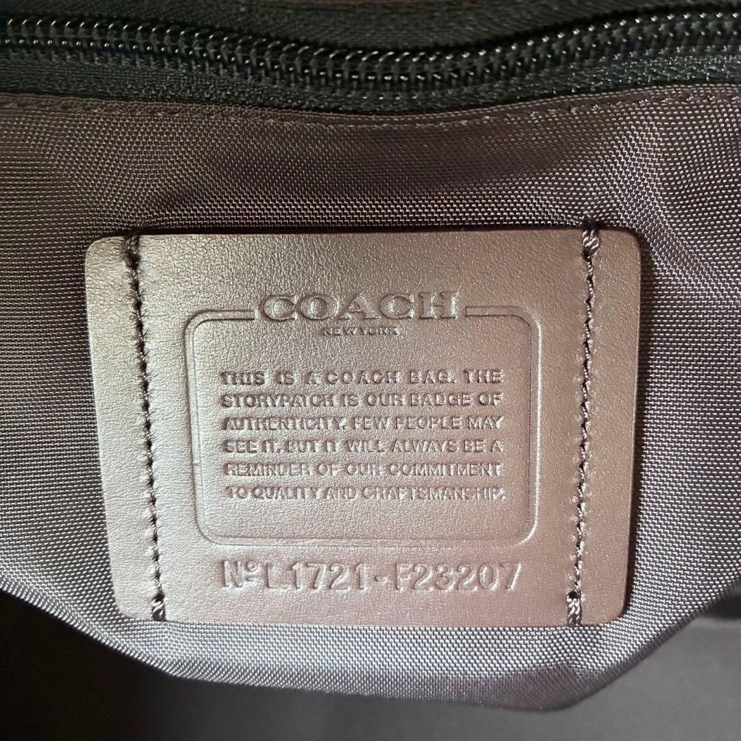 【ほぼ新品】COACH メンズ ボストン トレッカー ベンチュラー 黒