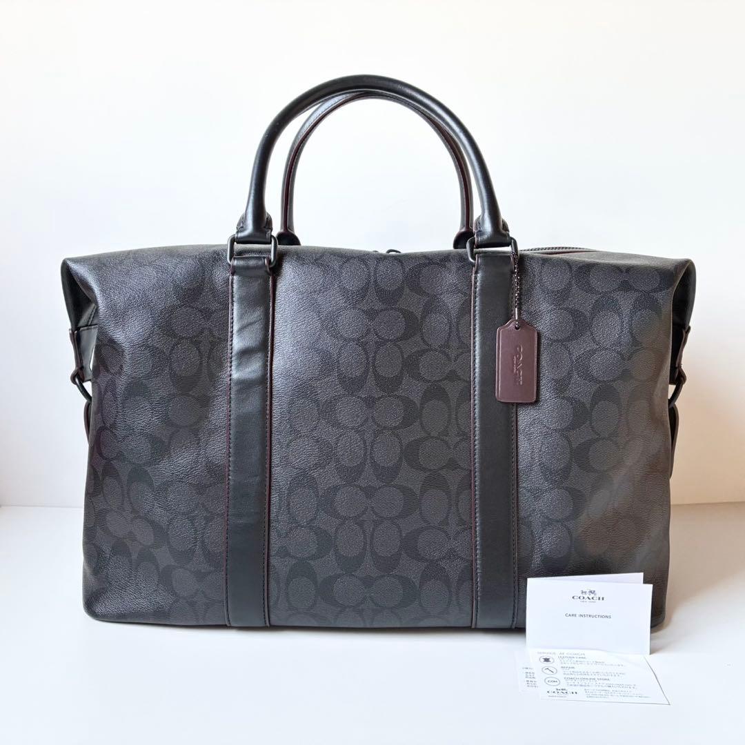 【ほぼ新品】COACH メンズ ボストン トレッカー ベンチュラー 黒