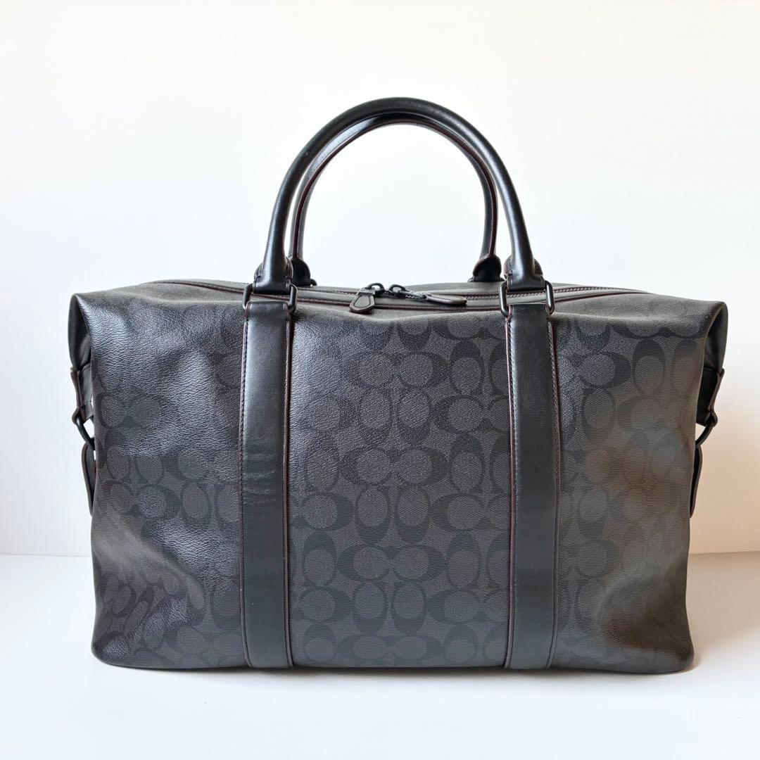【ほぼ新品】COACH メンズ ボストン トレッカー ベンチュラー 黒