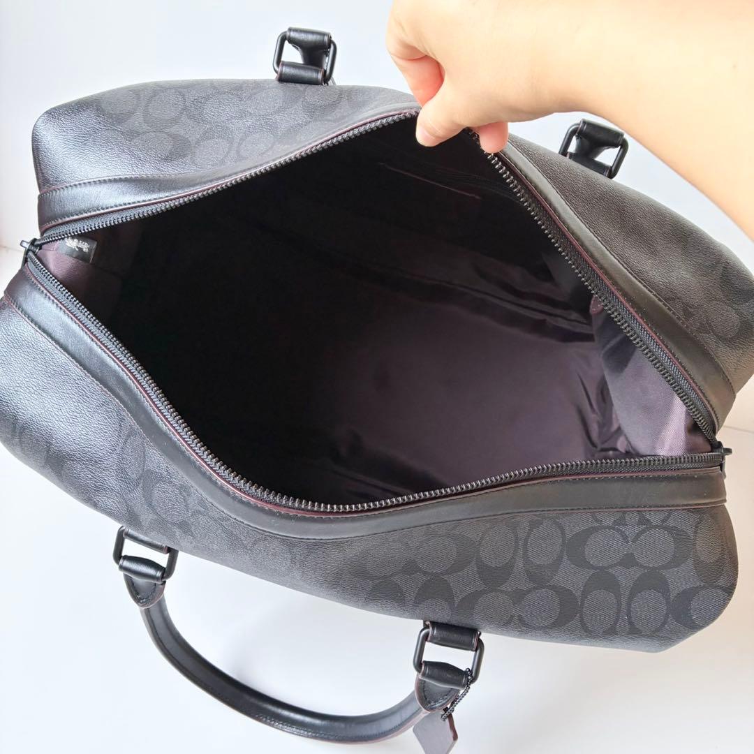 【ほぼ新品】COACH メンズ ボストン トレッカー ベンチュラー 黒