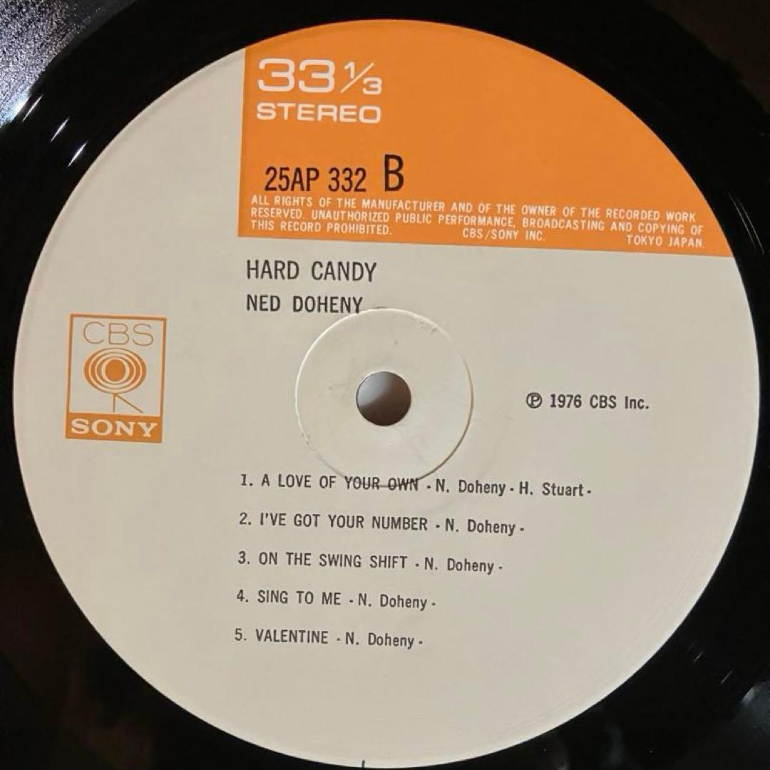 国内初版 NED DOHENY/HARD CANDY レコード25AP 332