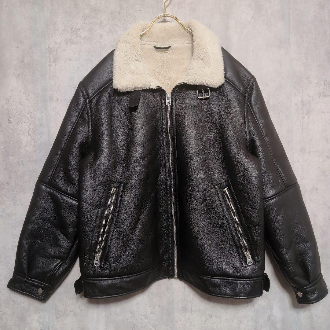 ZARA ザラ【XL】フライトジャケット　ムートンジャケット