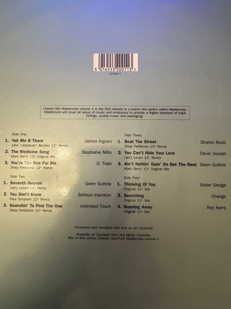 洋楽 Classic Mix Mastercuts volume 1
