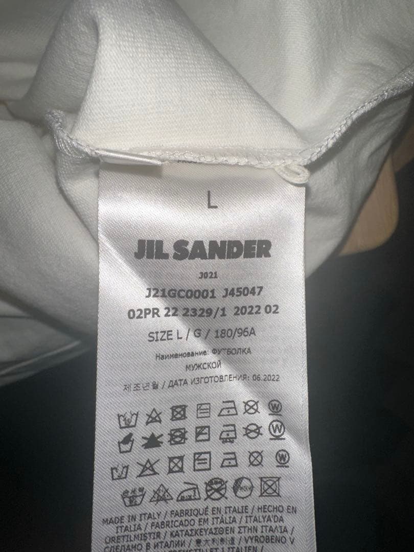 【はなちゃん様購入予定】JIL SANDER ホワイト Tシャツ