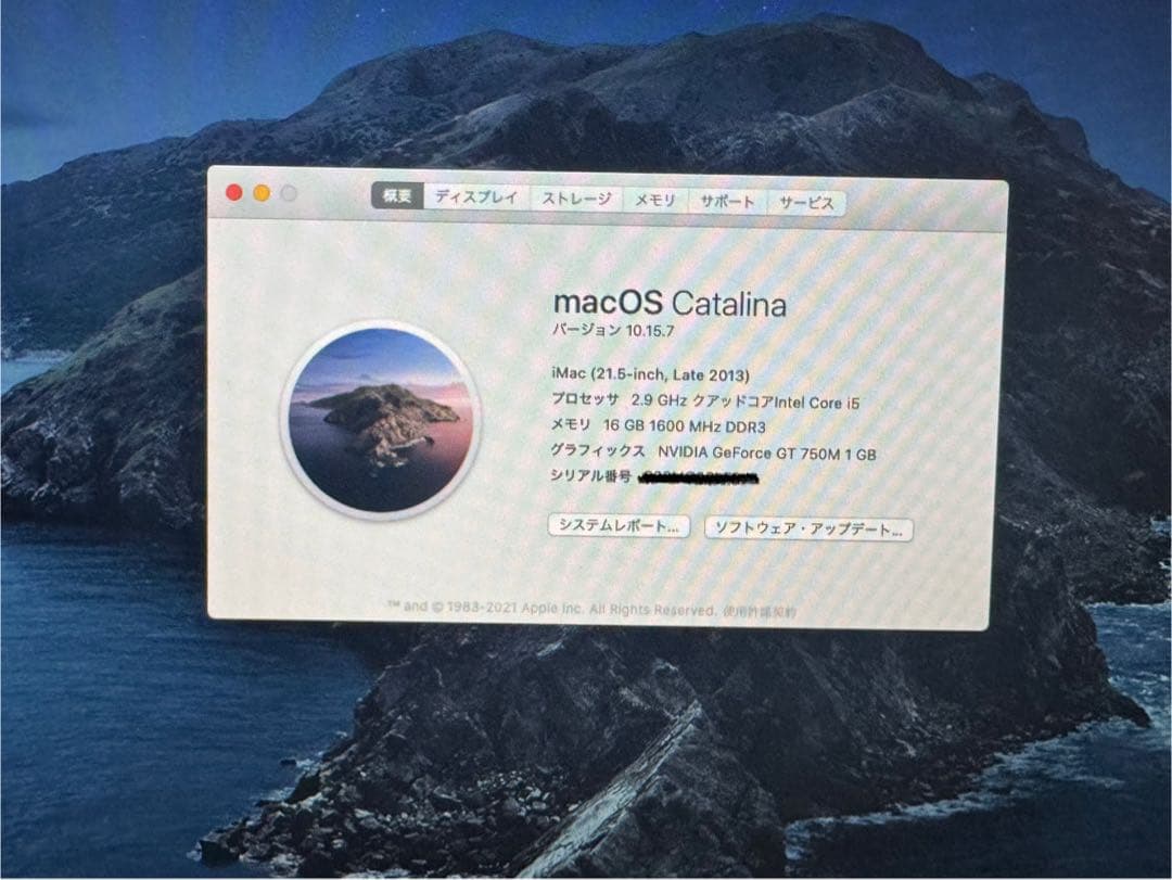 Macデスクトップ Apple iMac 21.5-inch, Late 2013