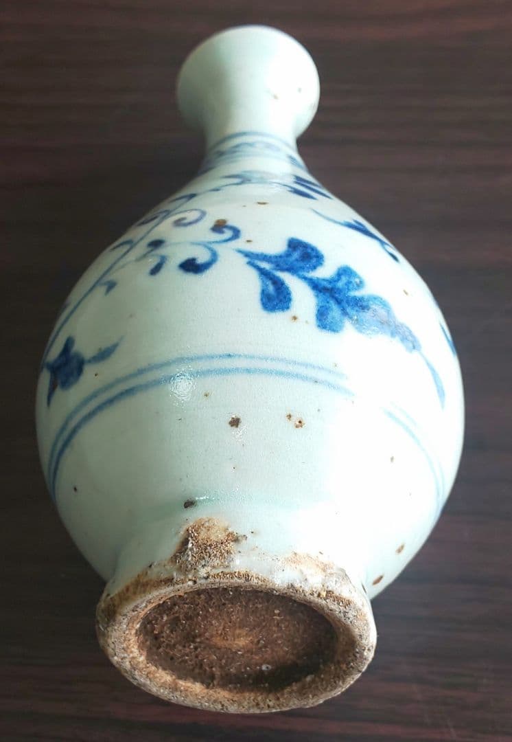 中国美術 元代 唐 北宋 青花 花草文 玉壺春瓶 花瓶壷
