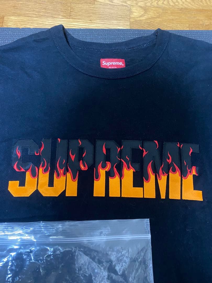 Supreme フレイムプリント Tシャツ M