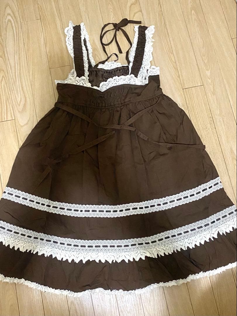 BABYJSKブラウンレースジャンスカロリータ