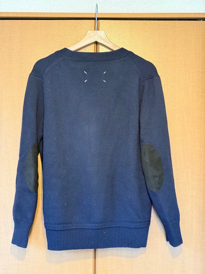 メゾンマルジェラ　エルボーパッチカーディガン