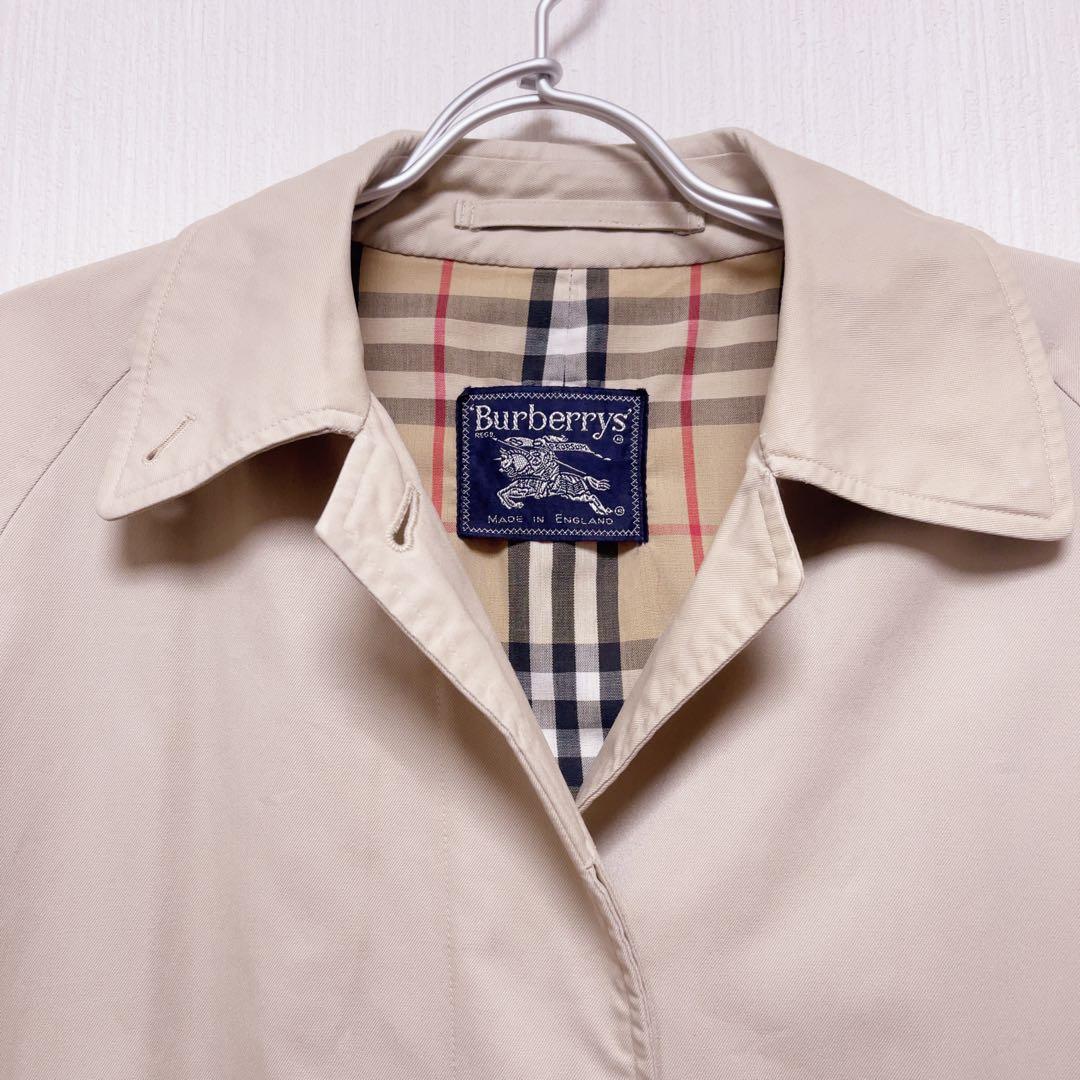 Burberry's ステンカラーコート　ノバチェック トレンチコート　ベージュ