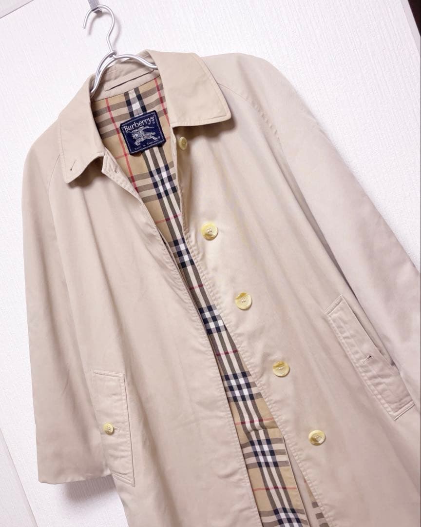 Burberry's ステンカラーコート　ノバチェック トレンチコート　ベージュ