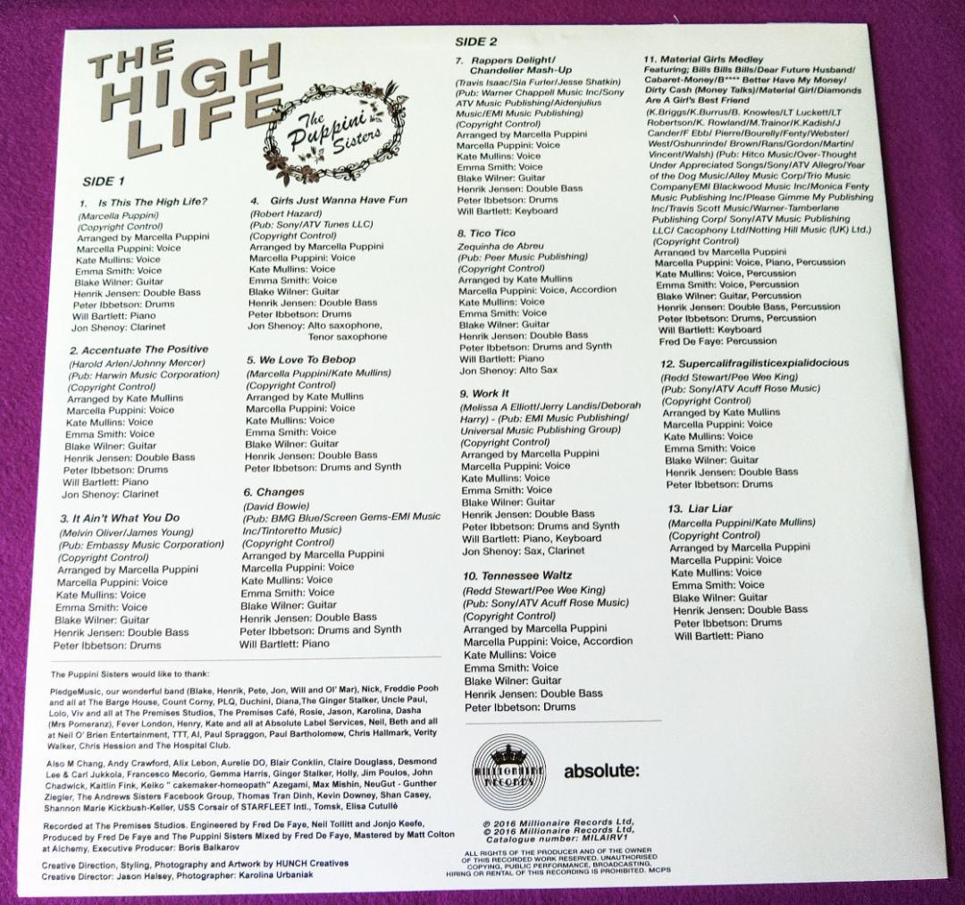 【入手困難】The Puppini Sisters / High Life