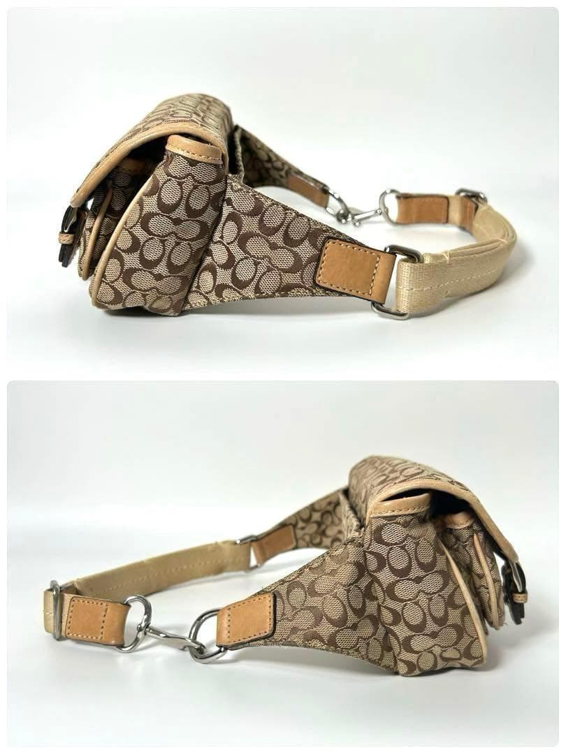 コーチ COACH ミニシグネチャー ボディバッグ ウエストバッグ 保存袋有