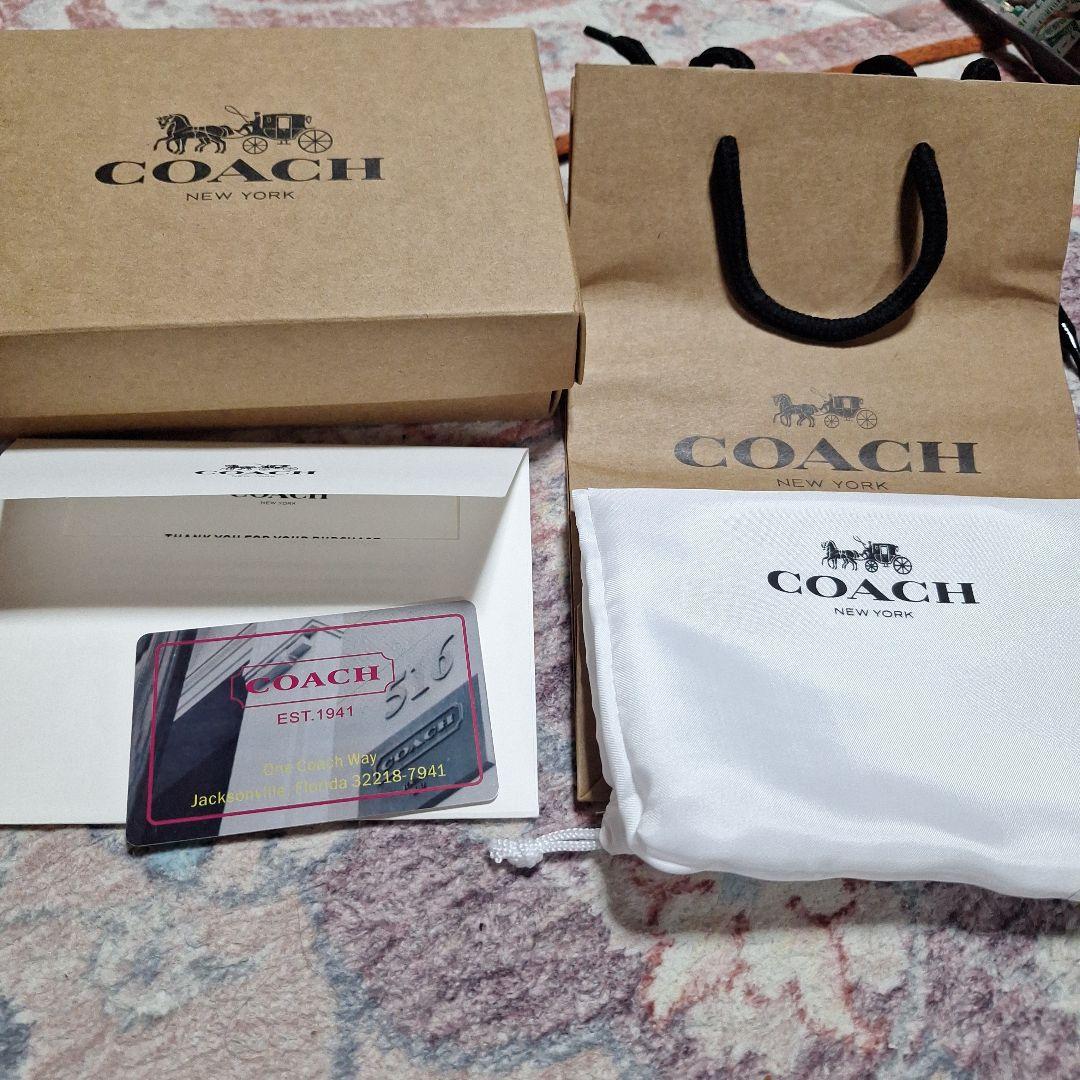 Coach ブラック 二つ折り財布