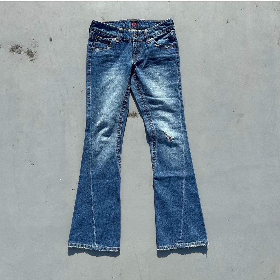 9090girl ヴィンテージフレアデニムパンツ¥7,000→¥6,500