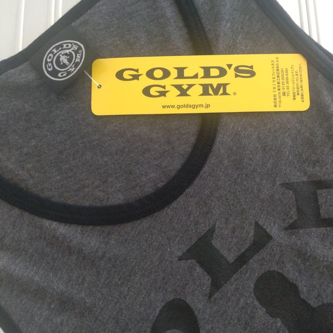 GOLD'S GYM【新品】ゴールドジム リンガー タンクトップ 黒グレー M