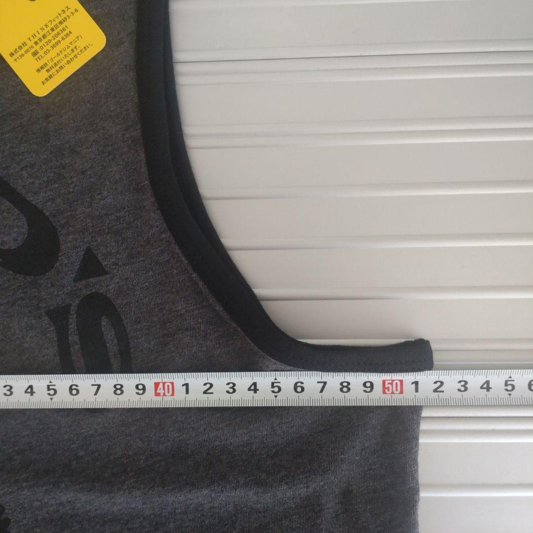 GOLD'S GYM【新品】ゴールドジム リンガー タンクトップ 黒グレー M