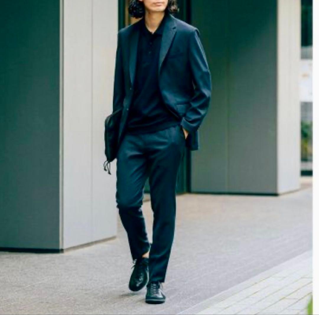 DAN　エディフィス　セットアップ　ジャケット&テーパードパンツ　ネイビー