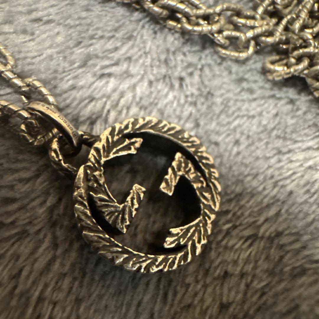 GUCCI インターロッキング　ネックレス　Ag925