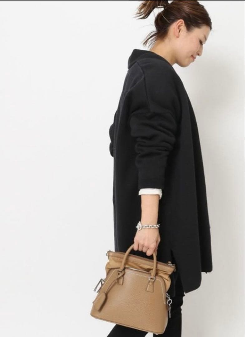 【美品】ドゥーズィエムクラス　twins cottonショートガウン　ブラック