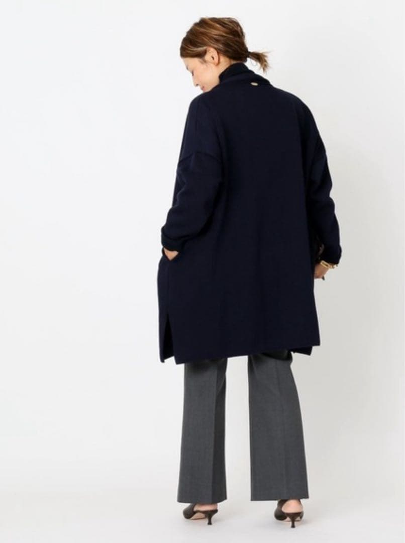 【美品】ドゥーズィエムクラス　twins cottonショートガウン　ブラック