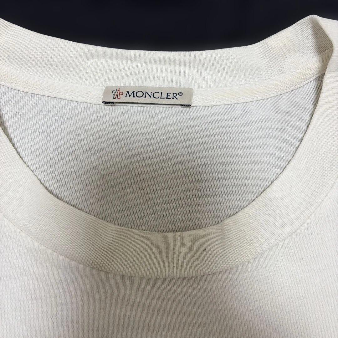 MONCLER ストーン装飾 ホワイトTシャツ