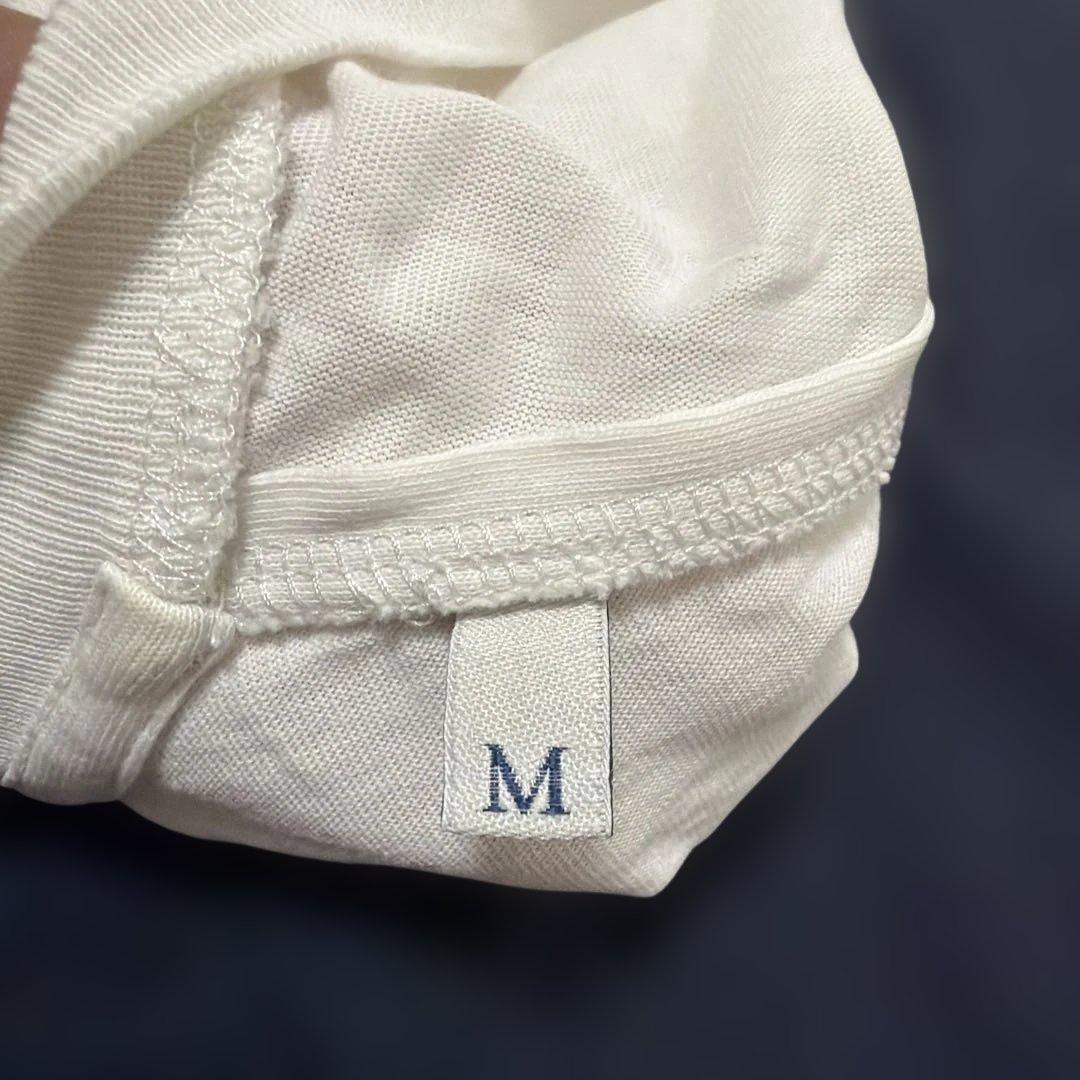MONCLER ストーン装飾 ホワイトTシャツ