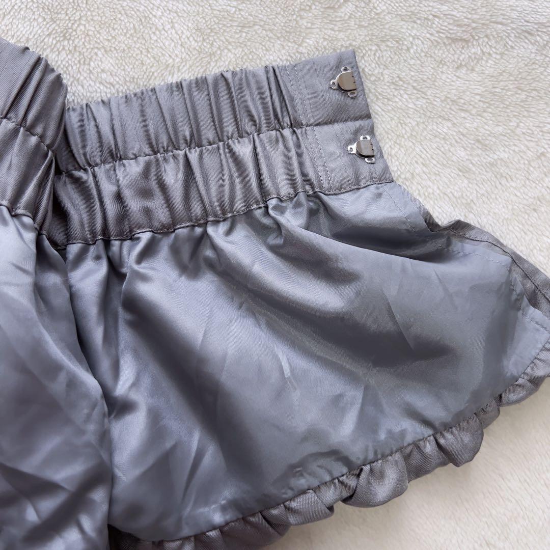 【M】美品　TIARA ペプラムベルト2WAYタイトスカート　グレー
