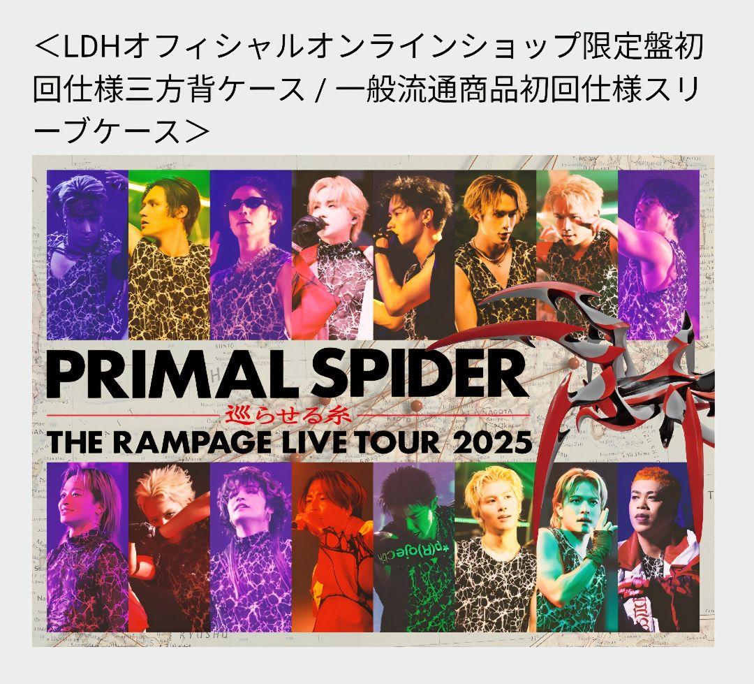 【限定版】RAMPAGE LIVE DVD CD 2枚組 プラスパ 巡らせる糸