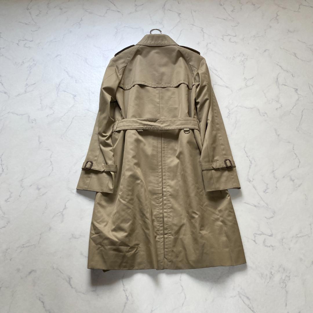 美品✨アクアスキュータム トレンチコート ライナー付き 緑 8 大きいサイズ