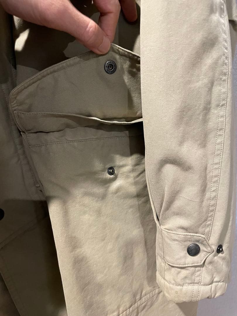 52 実寸XL GIORGIO ARMANI 中綿 コットン Mods Coat