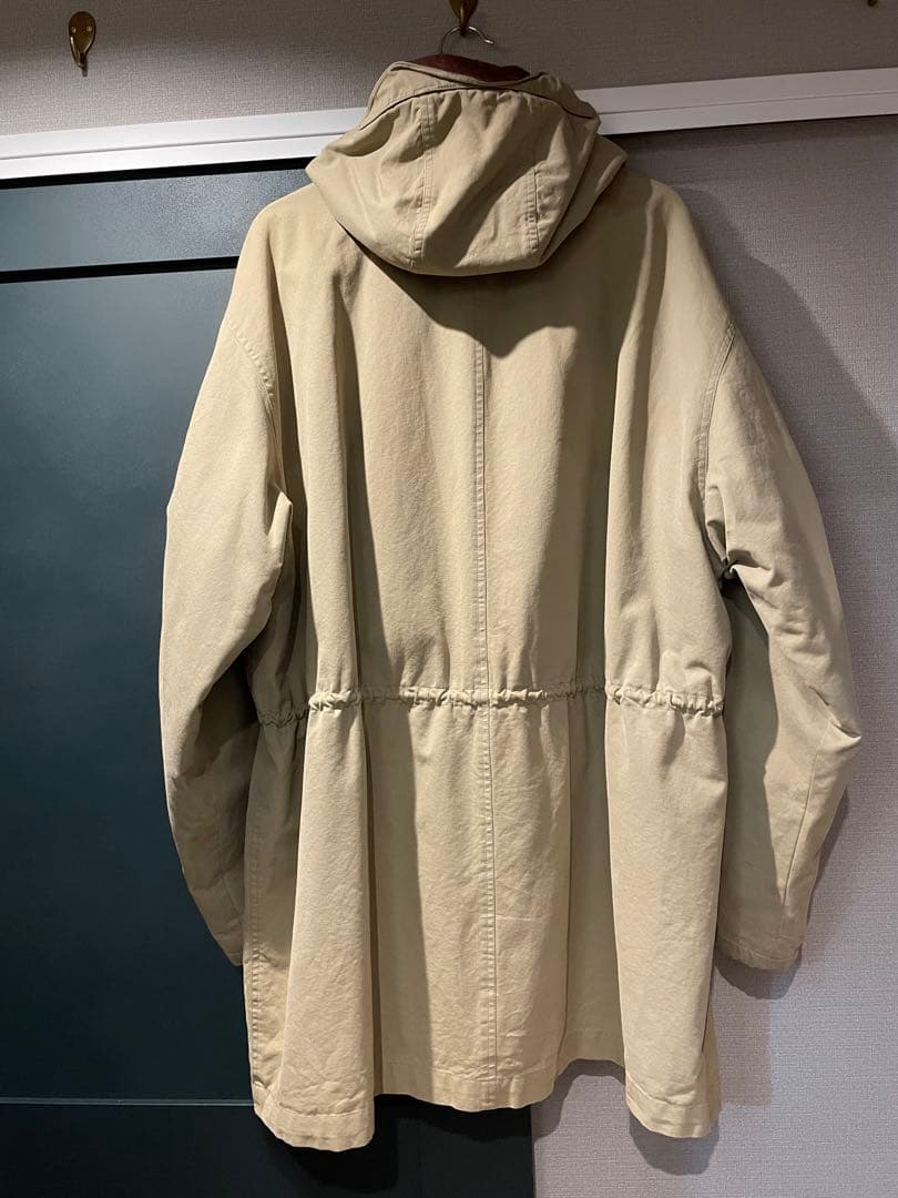 52 実寸XL GIORGIO ARMANI 中綿 コットン Mods Coat