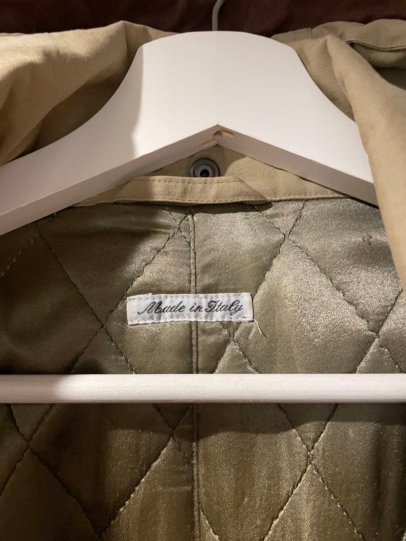 52 実寸XL GIORGIO ARMANI 中綿 コットン Mods Coat