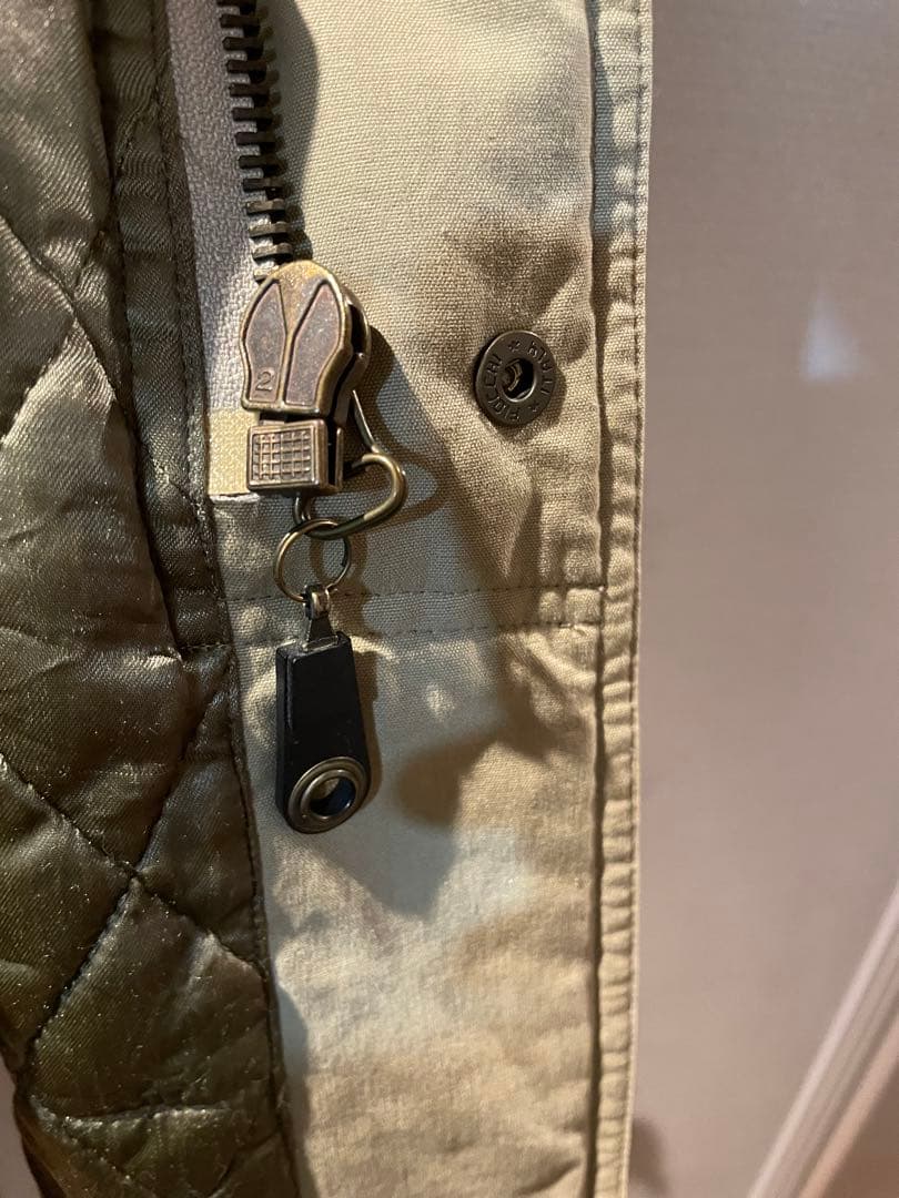 52 実寸XL GIORGIO ARMANI 中綿 コットン Mods Coat