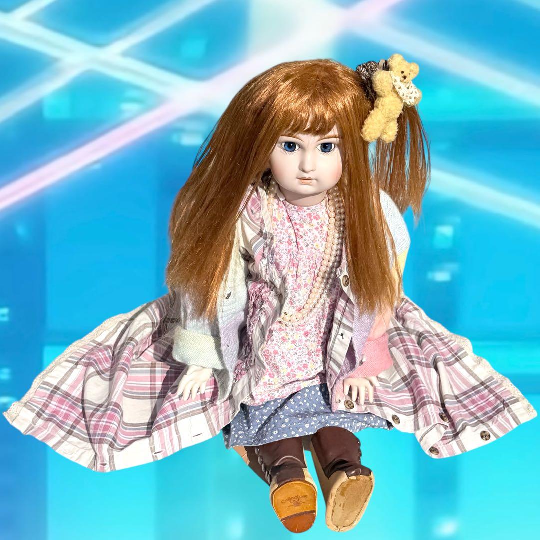 ノエル ビスクドール ジュモー ピンク ワンピース カーディガン パール