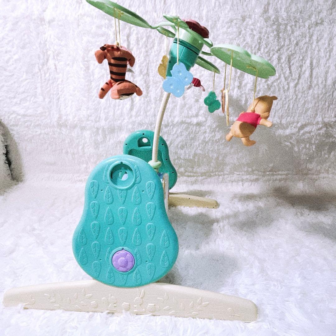 【美品】選べる回転 6WAYジムに変身メリーDisney babyくまのプーさん