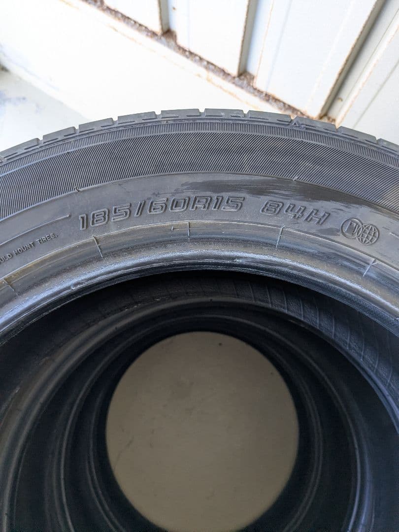 【バリ溝２４年製】１８５／６０R１５ サマータイヤ 4本セット ダンロップ