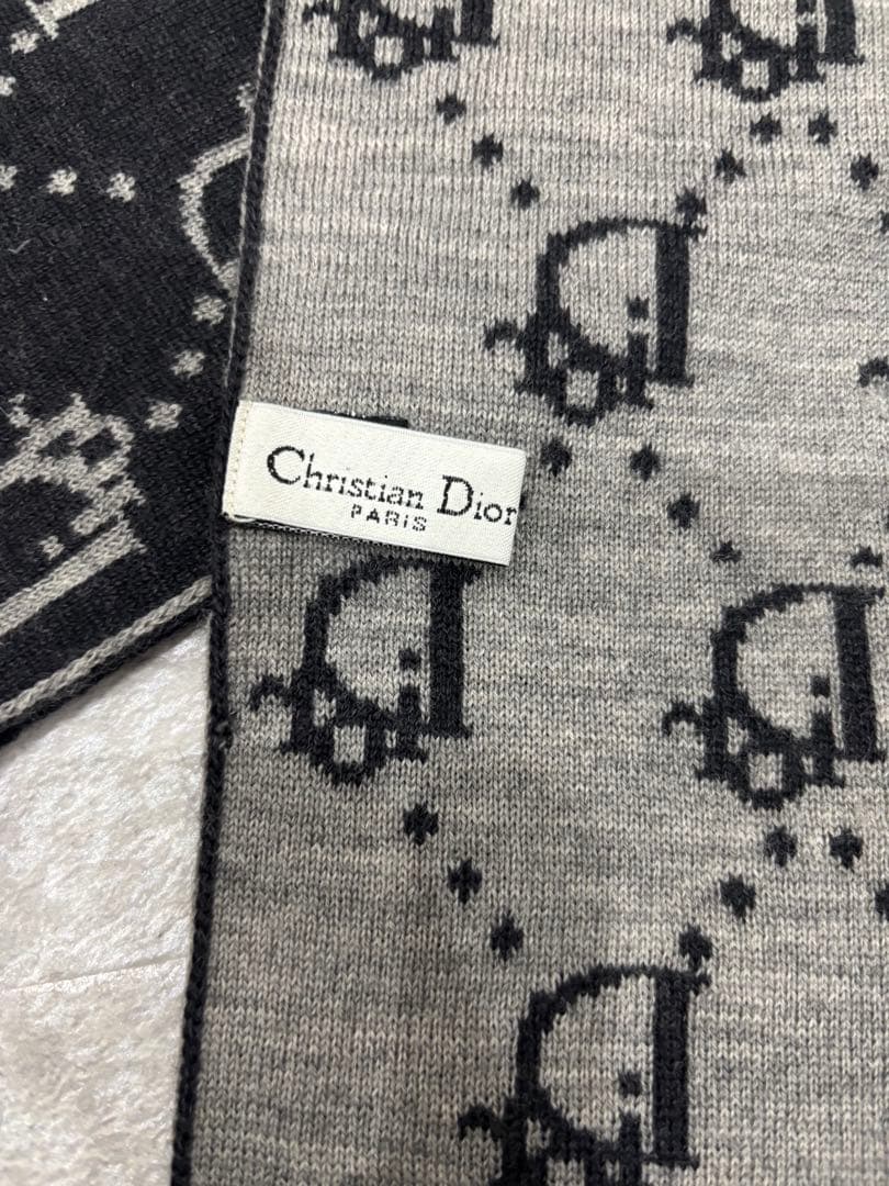 Christian Dior ディオール　オブリーク　リバーシブル　マフラー