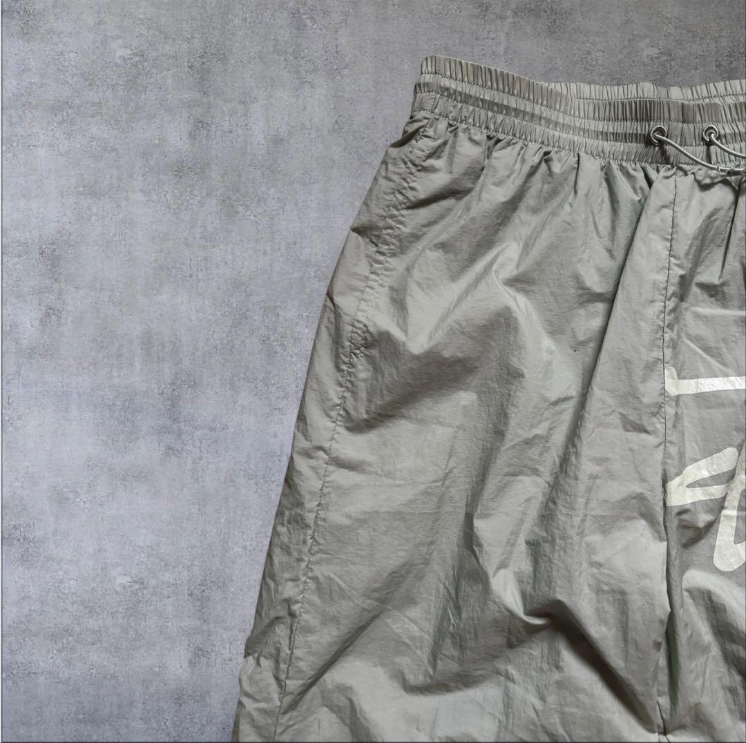 【極美品】STUSSY ビッグロゴ ナイロン ビーチパンツ 希少 S 正規品