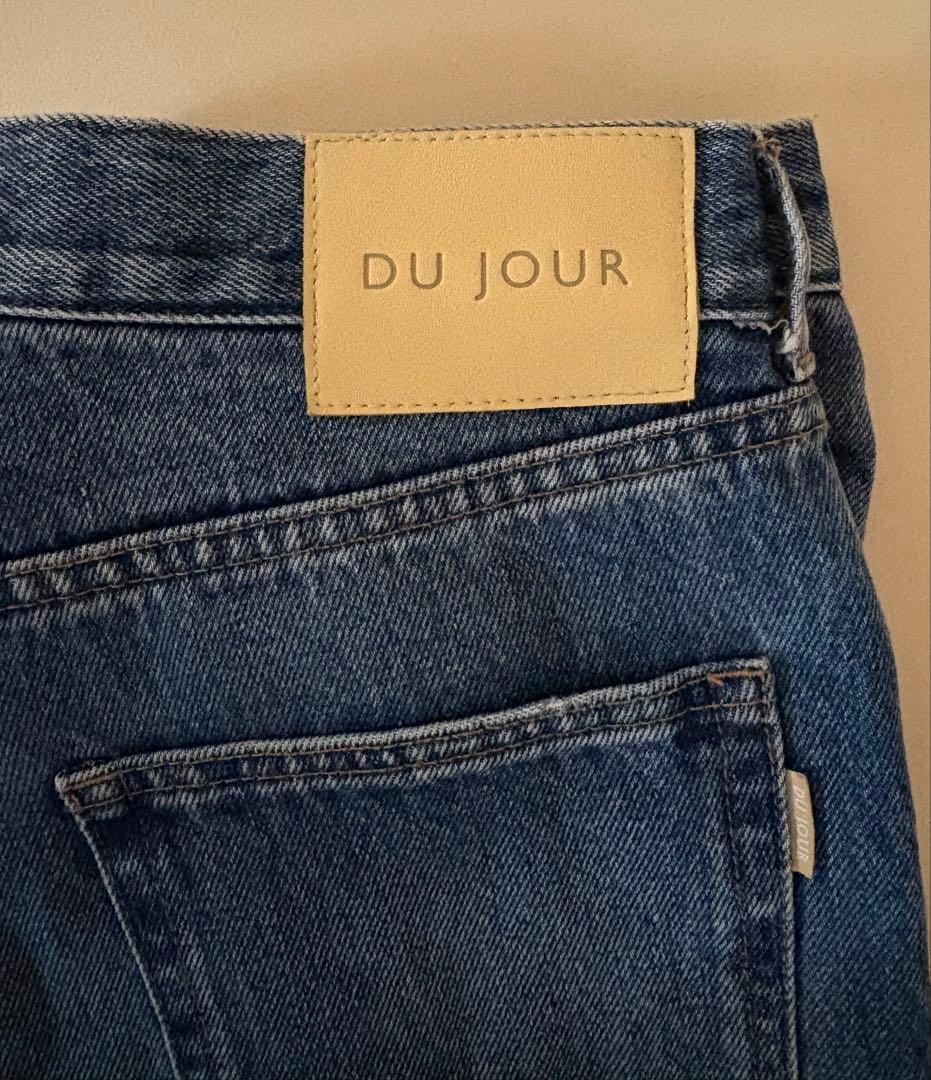 ウォッシャブル【DU JOUR】 BARREL BAGGY JEAN 36