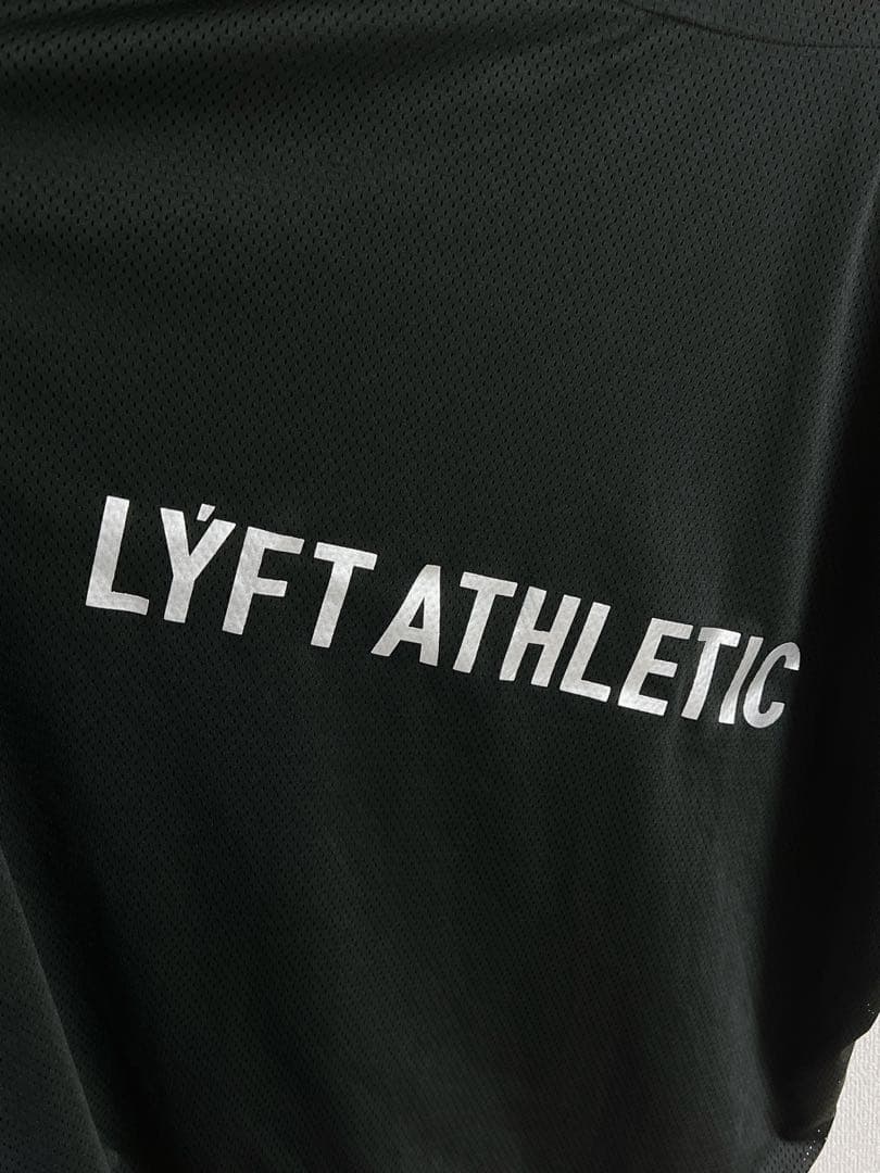 リフト LYFT ライン ベースボールシャツ Tシャツ ブラック L