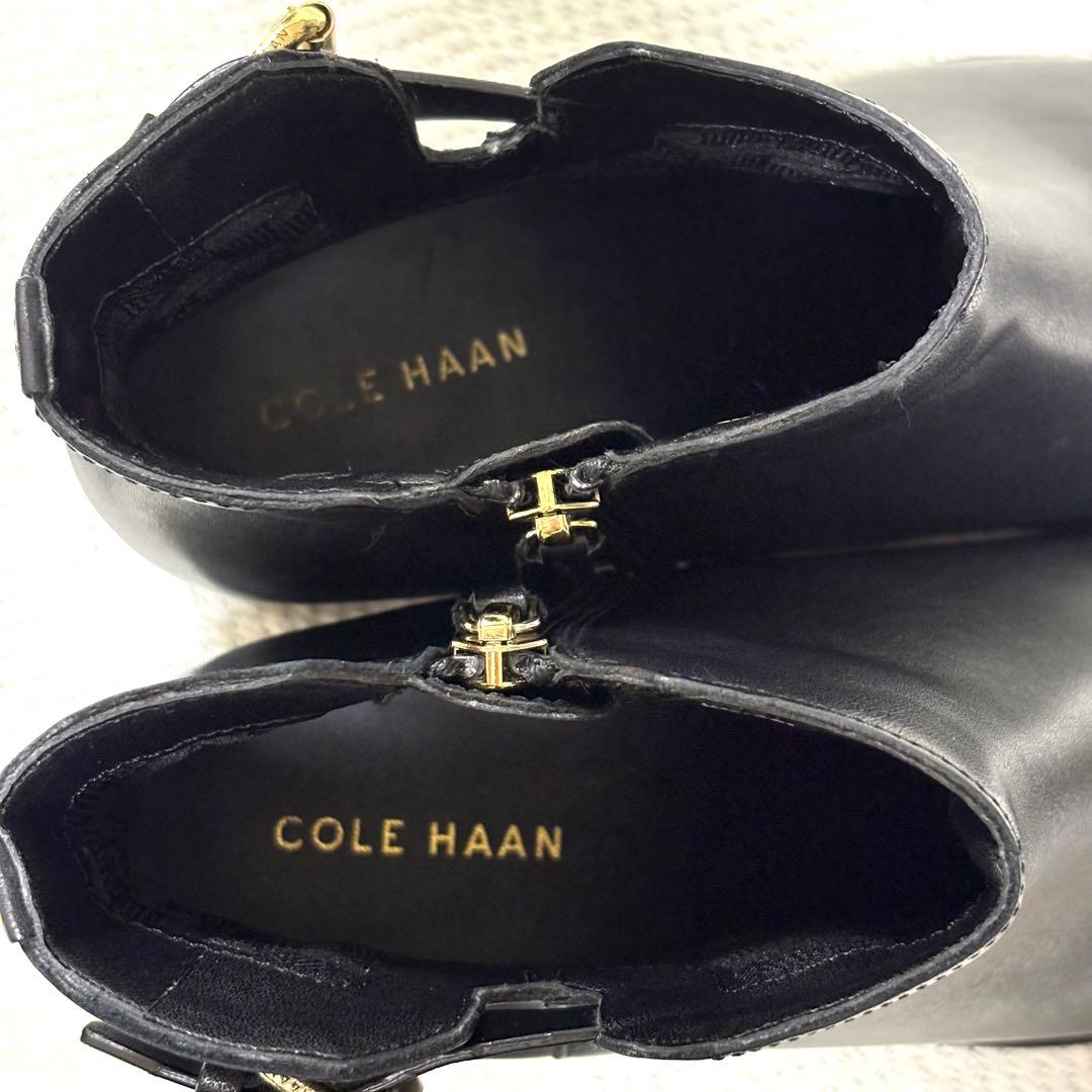 極美品 COLE HAAN コールハーン 本革 ショートブーツ ブラック