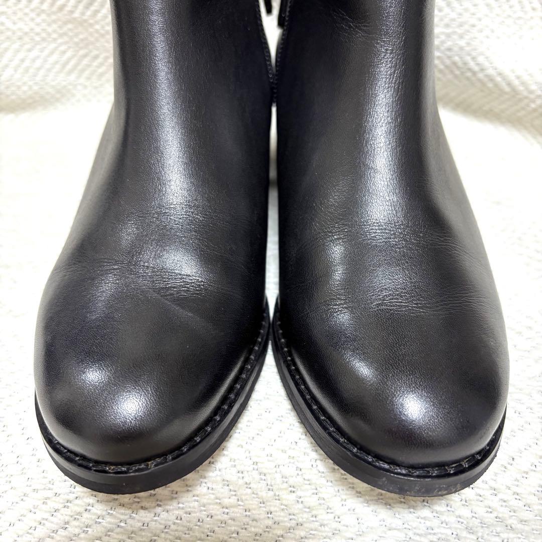 極美品 COLE HAAN コールハーン 本革 ショートブーツ ブラック