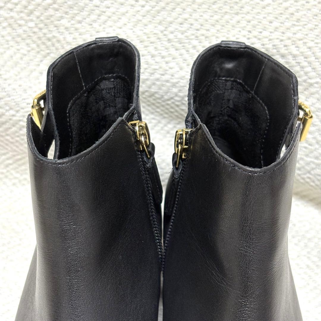 極美品 COLE HAAN コールハーン 本革 ショートブーツ ブラック
