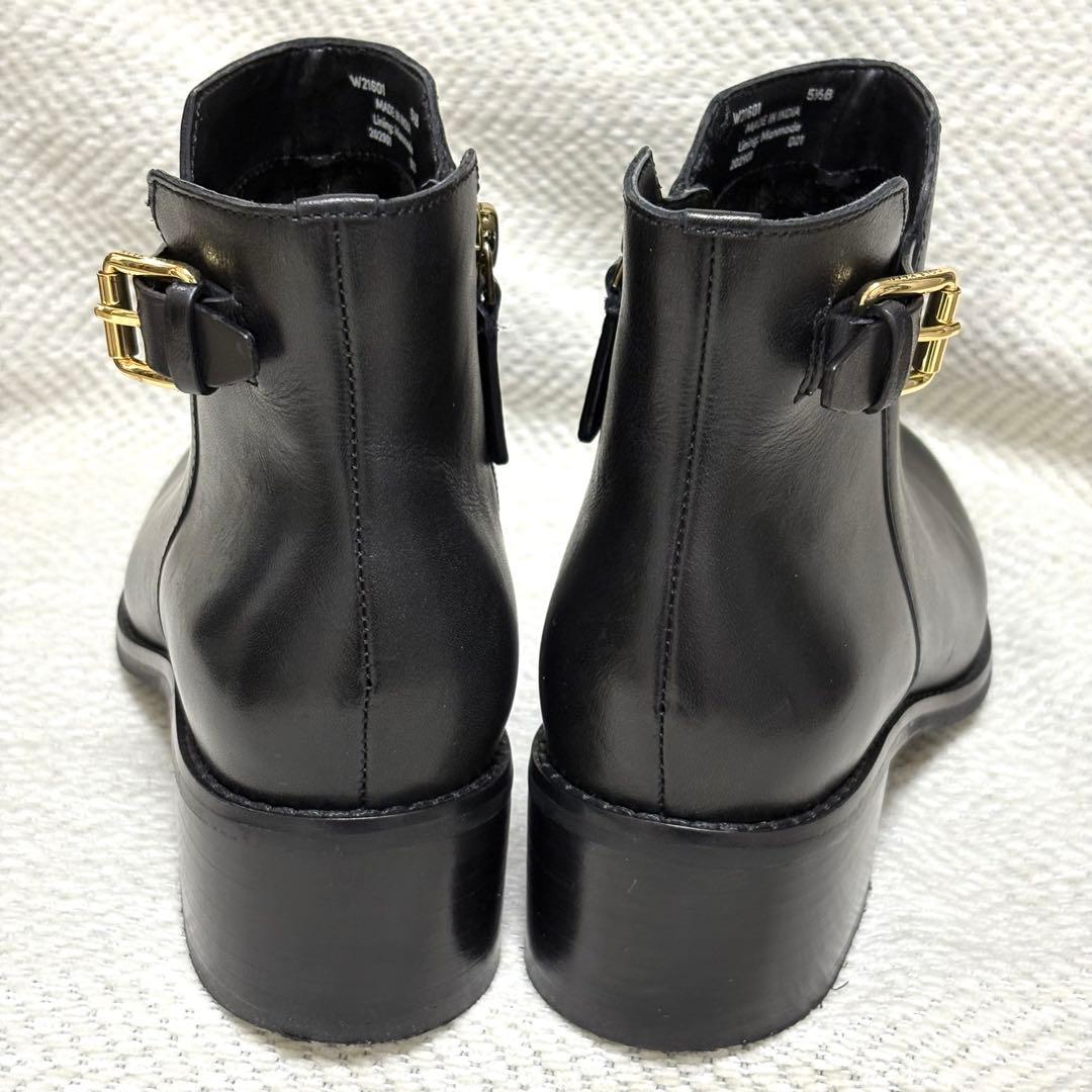 極美品 COLE HAAN コールハーン 本革 ショートブーツ ブラック