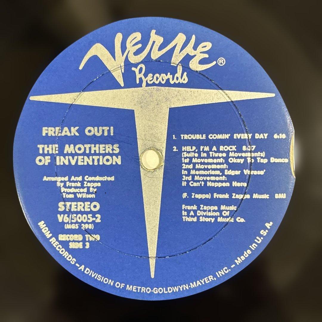 フランクザッパ 名盤 レコード フリークアウト USオリジナル盤