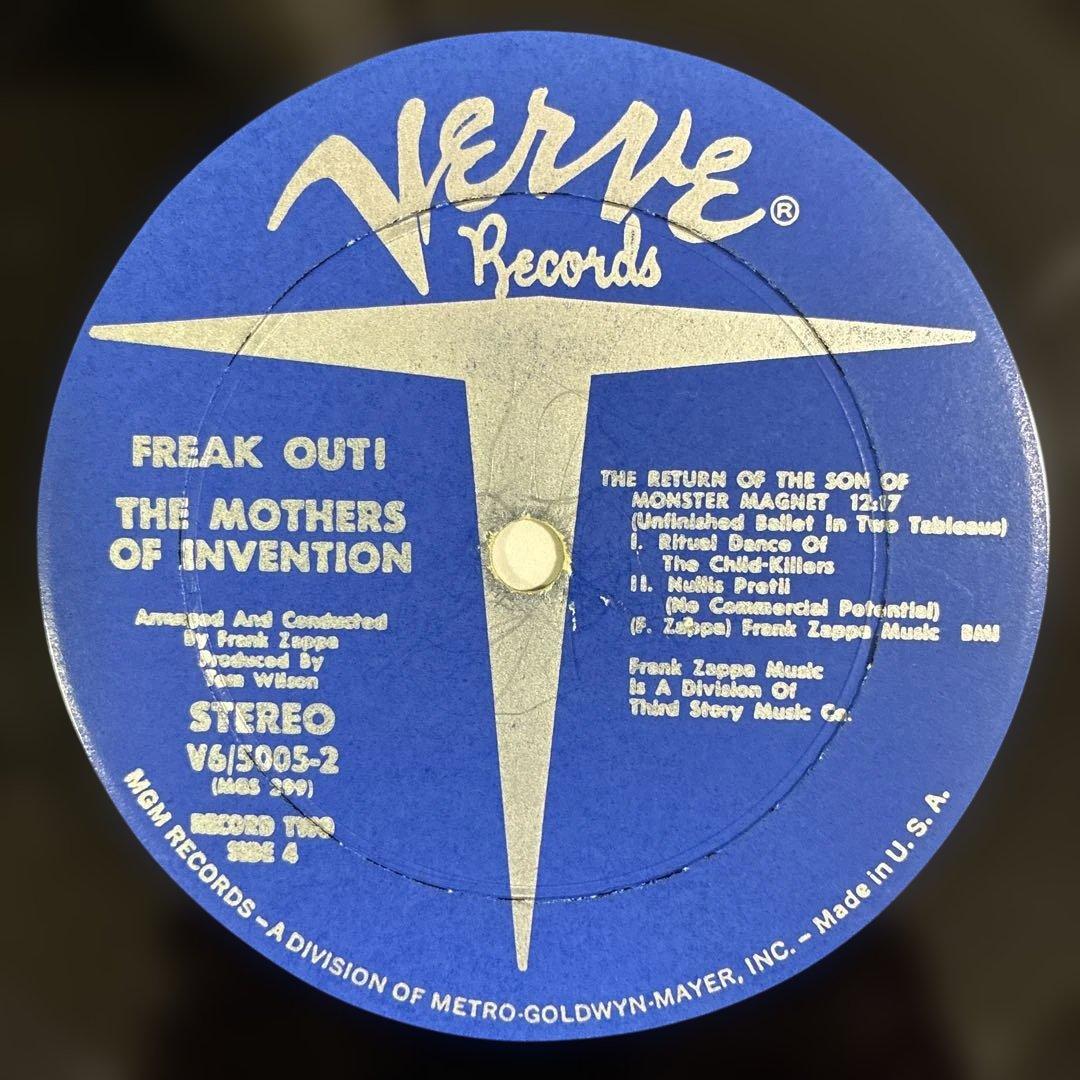 フランクザッパ 名盤 レコード フリークアウト USオリジナル盤