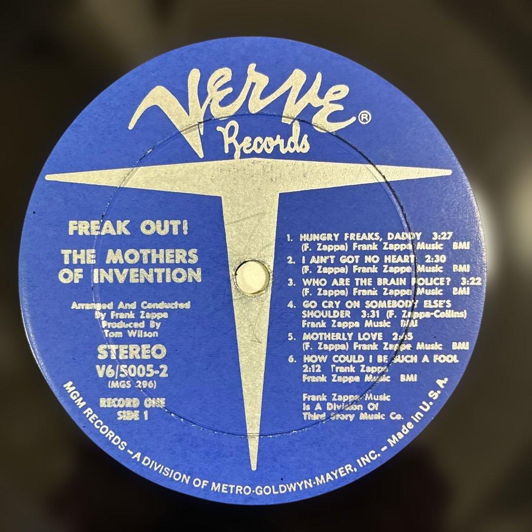 フランクザッパ 名盤 レコード フリークアウト USオリジナル盤