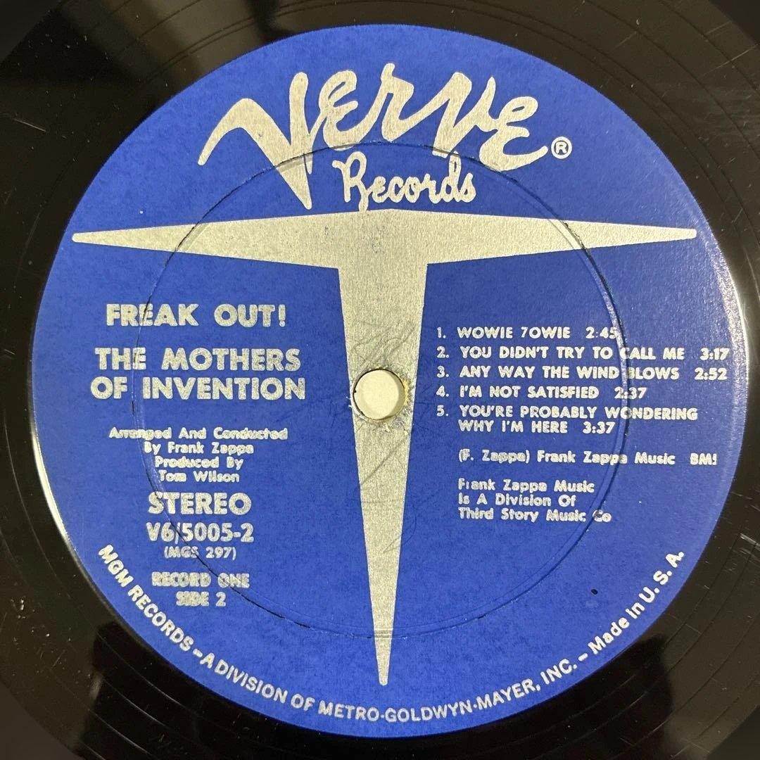 フランクザッパ 名盤 レコード フリークアウト USオリジナル盤
